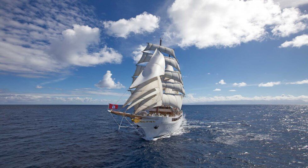 yacht sea cloud spirit