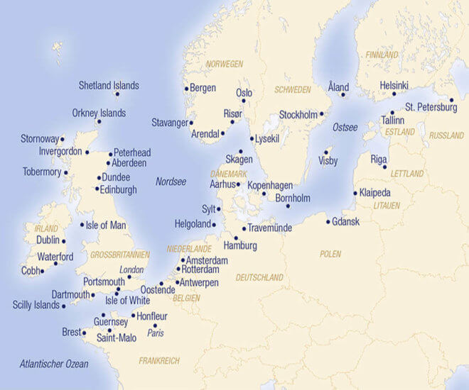 SeaCloud_Kreuzfahrten_Nordeuropa_Destinationskarte