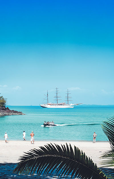 Explore the authentic Caribbean with the SEA CLOUDs.