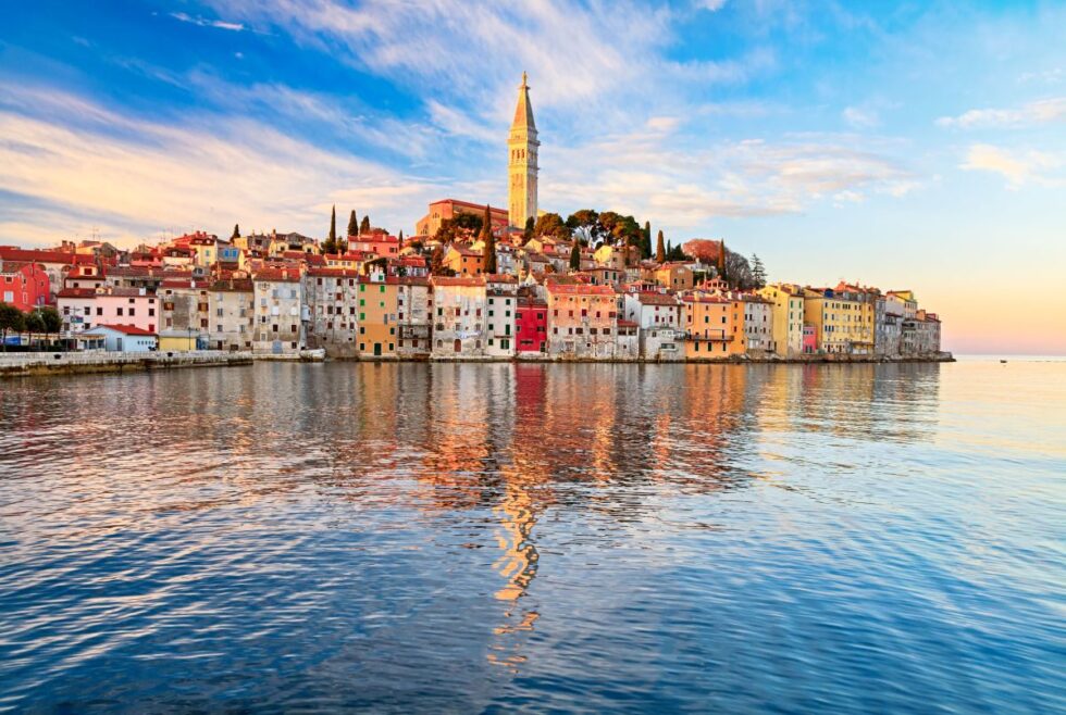 View of old town Rovinj, Croatia