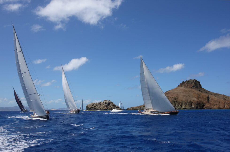 Perfect Caribbean vacation. Sailing at St.Barth